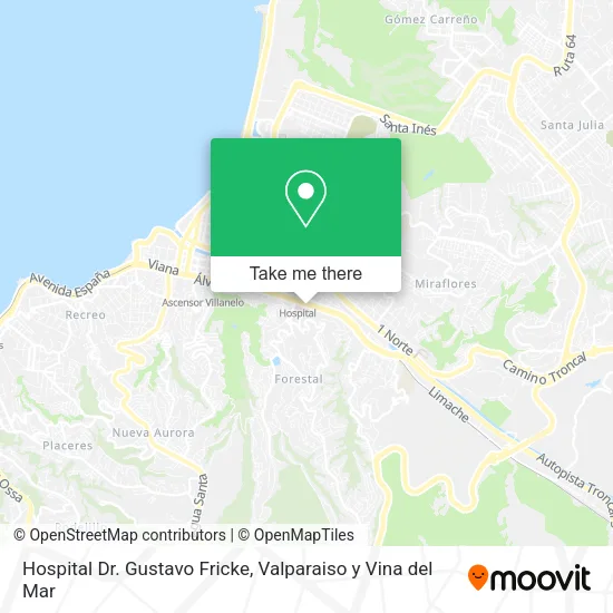 Mapa de Hospital Dr. Gustavo Fricke