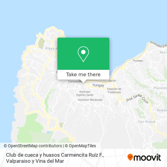 Mapa de Club de cueca y huasos Carmencita Ruíz F.