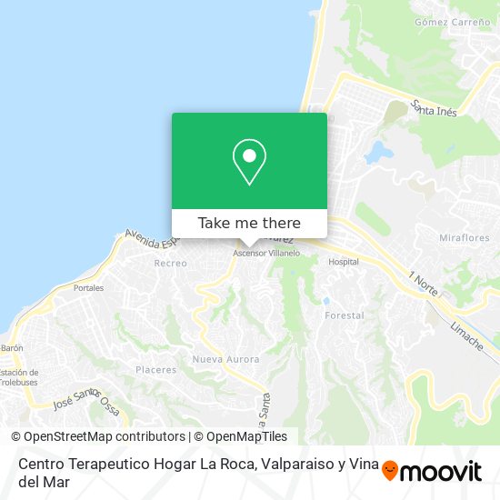 Mapa de Centro Terapeutico Hogar La Roca