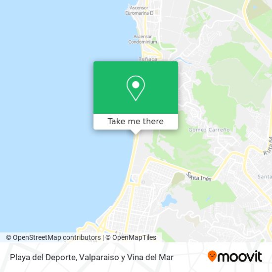 Playa del Deporte map