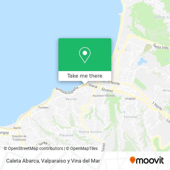 Caleta Abarca map