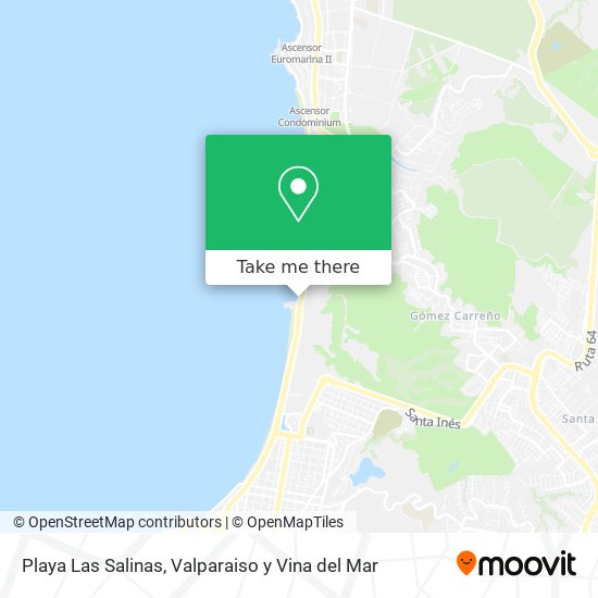 Mapa de Playa Las Salinas