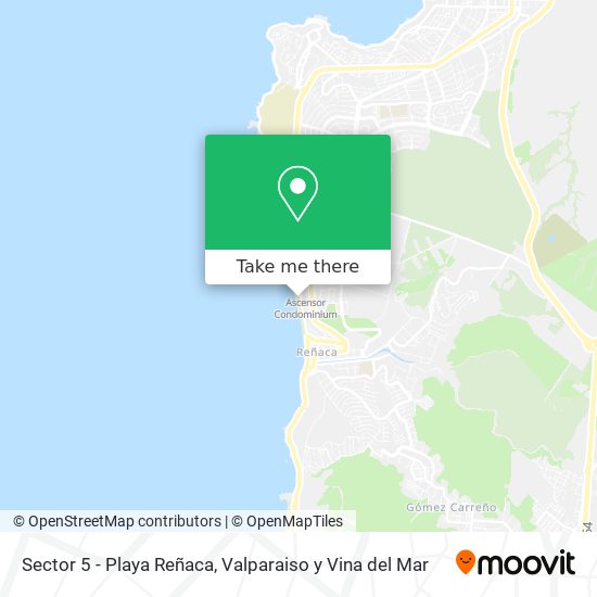 Sector 5 - Playa Reñaca map