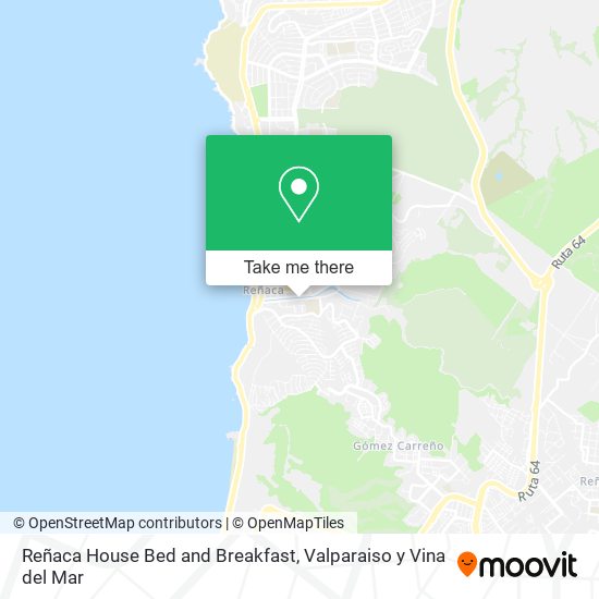 Reñaca House Bed and Breakfast map