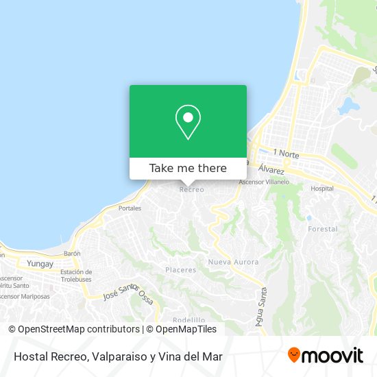 Hostal Recreo map