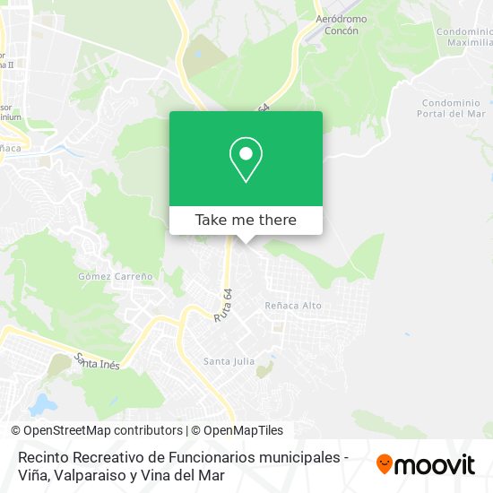 Recinto Recreativo de Funcionarios municipales - Viña map