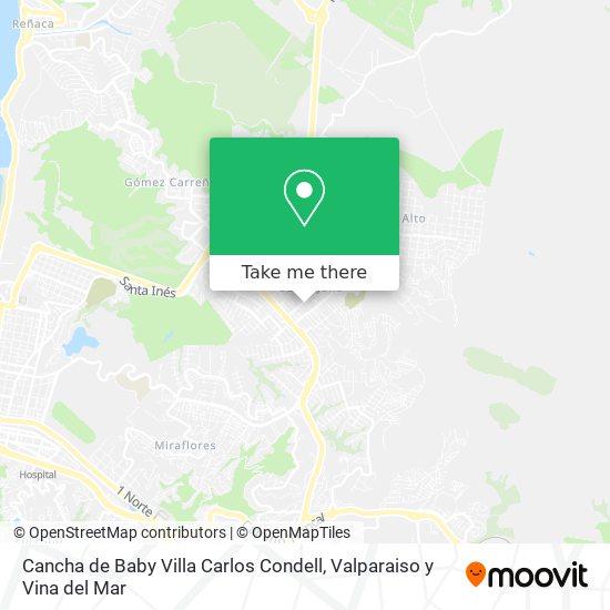 Cancha de Baby Villa Carlos Condell map