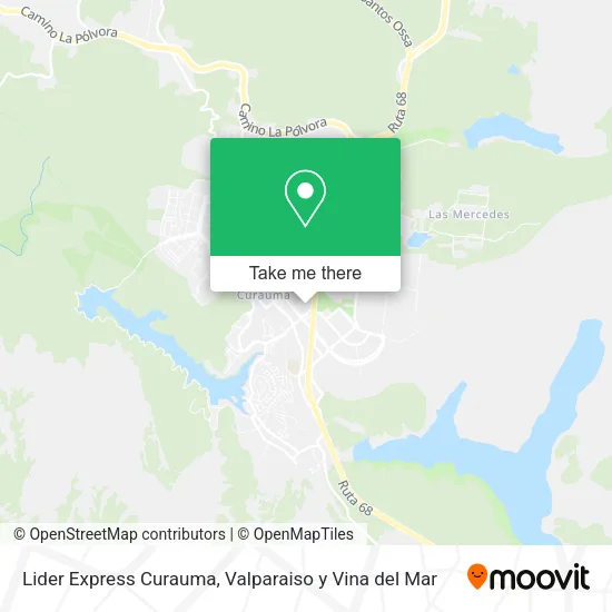 Lider Express Curauma map