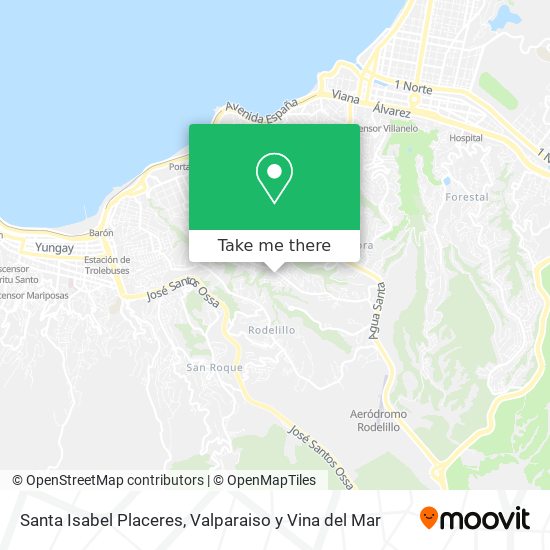 Mapa de Santa Isabel Placeres