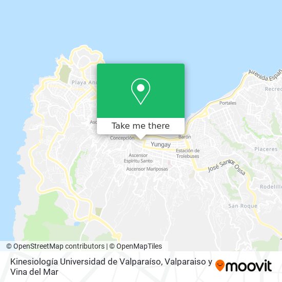 Kinesiología Universidad de Valparaíso map