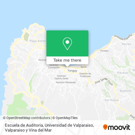 Escuela de Auditoria, Universidad de Valparaiso map