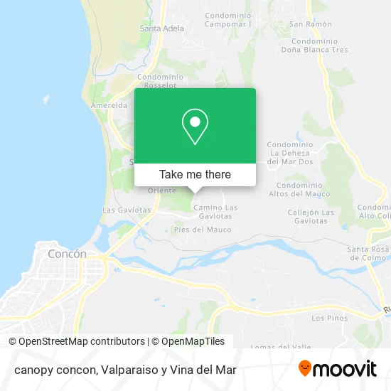 Mapa de canopy concon