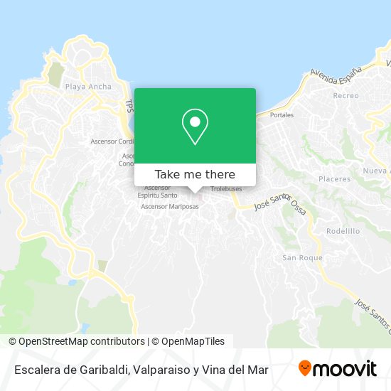 Escalera de Garibaldi map