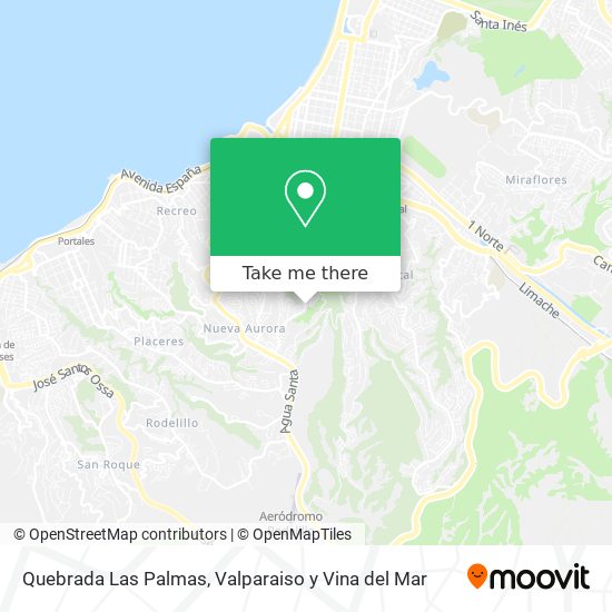 Quebrada Las Palmas map