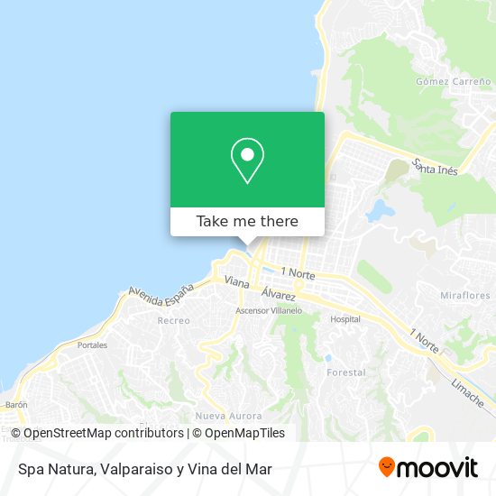 Spa Natura map