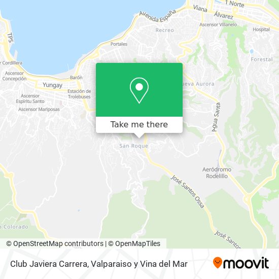 Club Javiera Carrera map