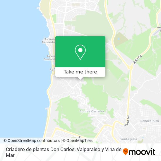 Criadero de plantas Don Carlos map
