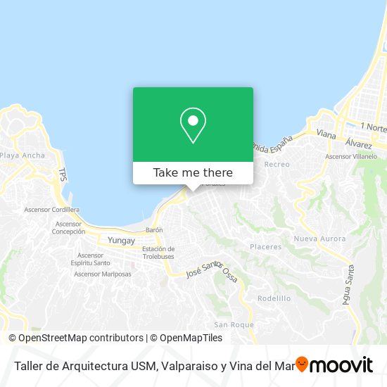 Taller de Arquitectura USM map