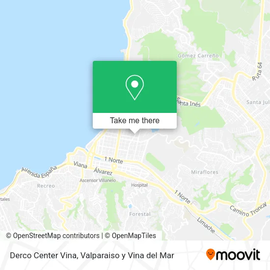 Derco Center Vina map