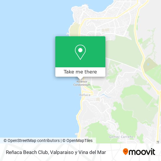 Reñaca Beach Club map