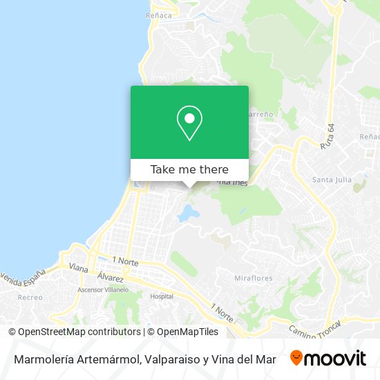 Marmolería Artemármol map