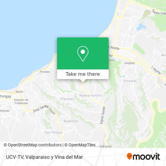 Mapa de UCV-TV