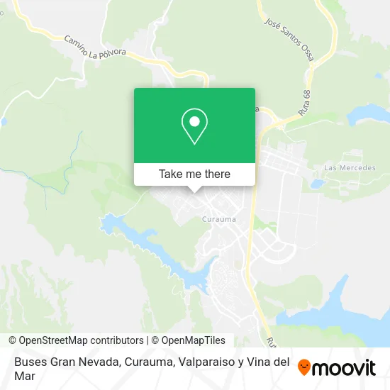 Buses Gran Nevada, Curauma map