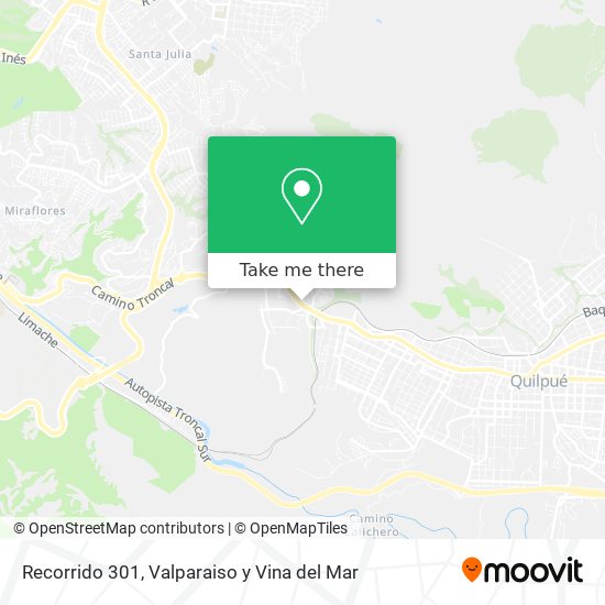 Recorrido 301 map