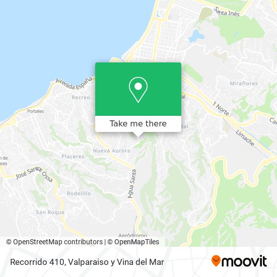 Recorrido 410 map