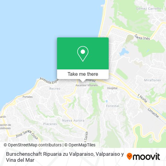 Burschenschaft Ripuaria zu Valparaiso map