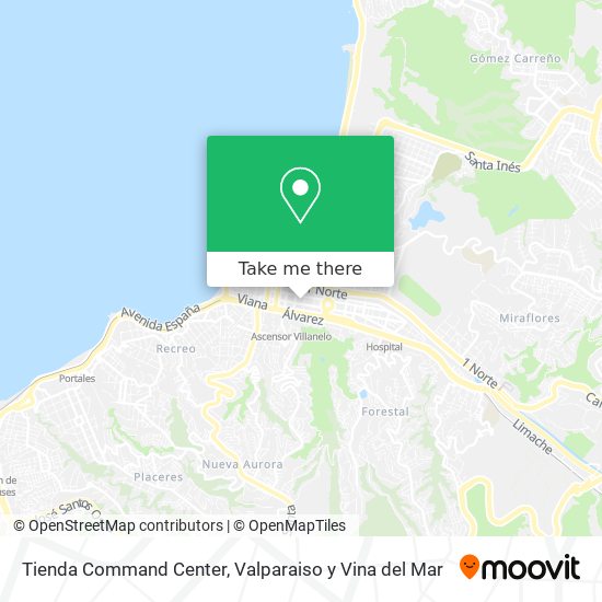 Tienda Command Center map
