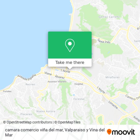 camara comercio viña del mar map