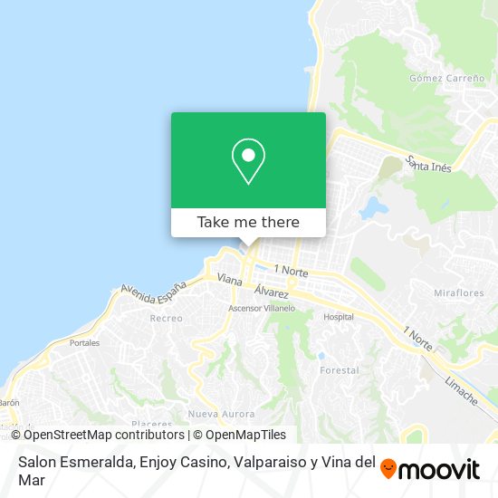Mapa de Salon Esmeralda, Enjoy Casino
