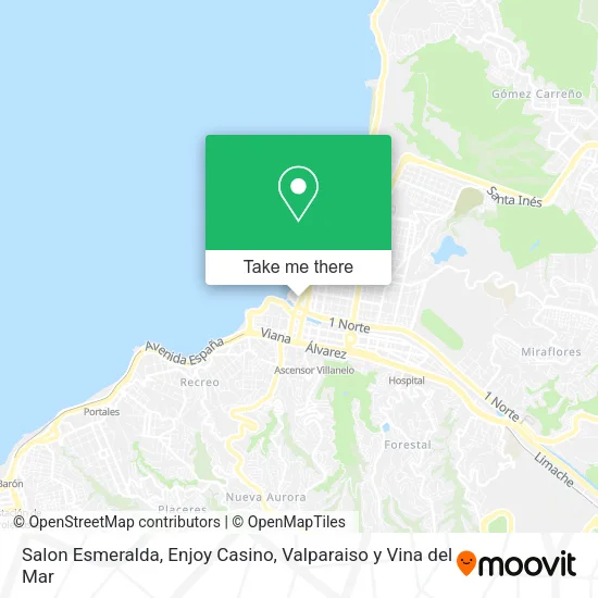 Mapa de Salon Esmeralda, Enjoy Casino
