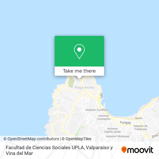 Mapa de Facultad de Ciencias Sociales UPLA