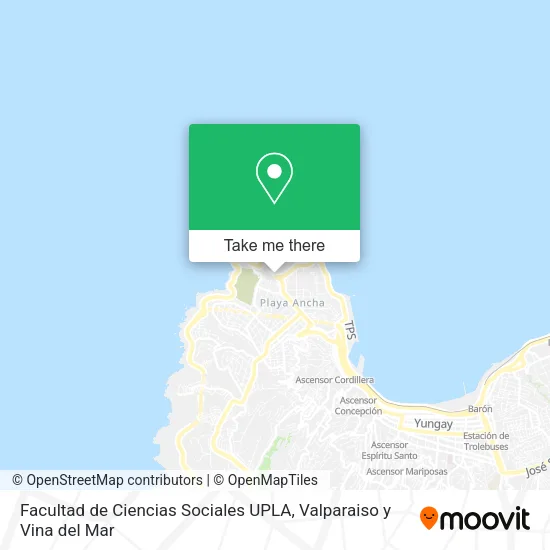Facultad de Ciencias Sociales UPLA map