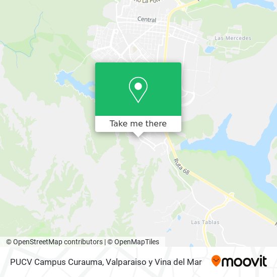 PUCV Campus Curauma map