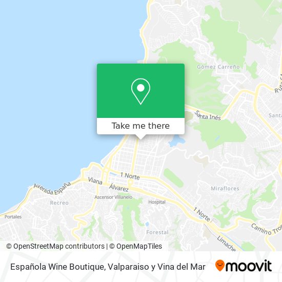 Española Wine Boutique map