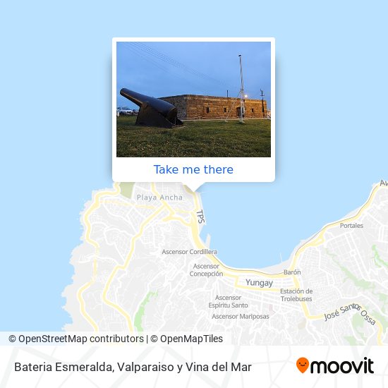 Bateria Esmeralda map