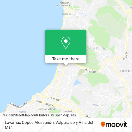 Lavamax Copec Alessandri map