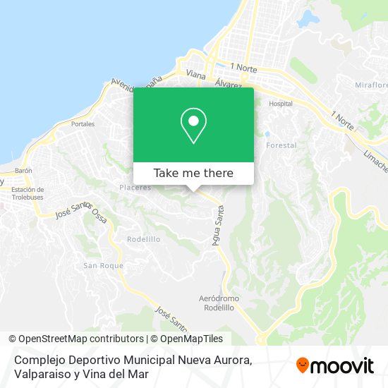 Mapa de Complejo Deportivo Municipal Nueva Aurora