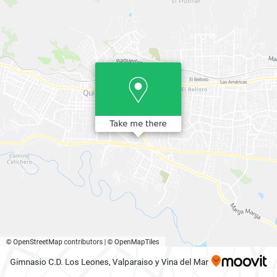 Mapa de Gimnasio C.D. Los Leones