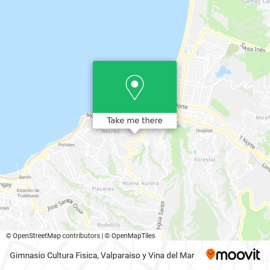 Gimnasio Cultura Fisica map