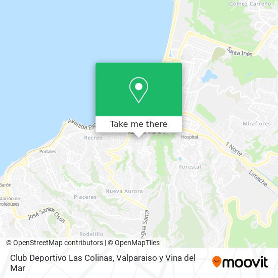 Club Deportivo Las Colinas map