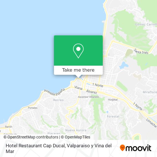 Mapa de Hotel Restaurant Cap Ducal