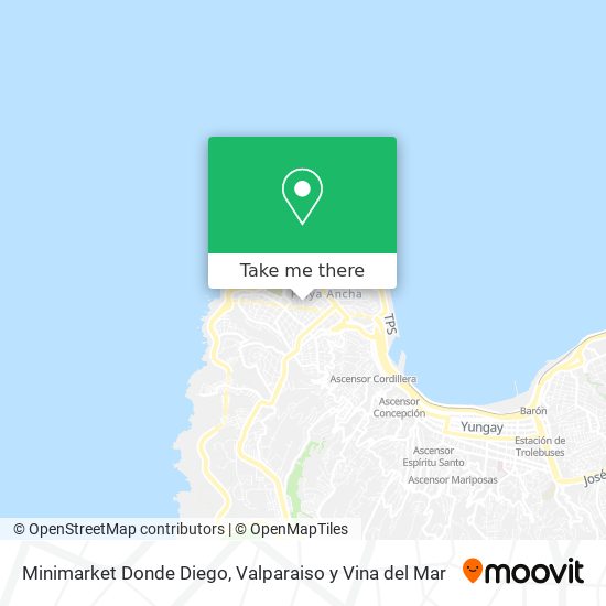 Mapa de Minimarket Donde Diego