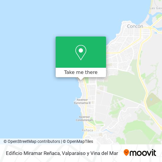 Mapa de Edificio Miramar Reñaca