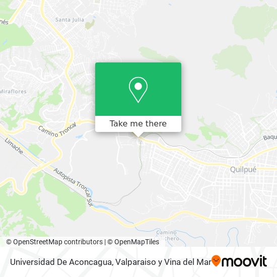 Universidad De Aconcagua map