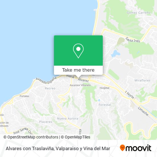 Alvares con Traslaviña map