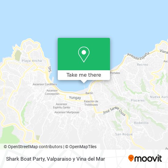 Shark Boat Party map